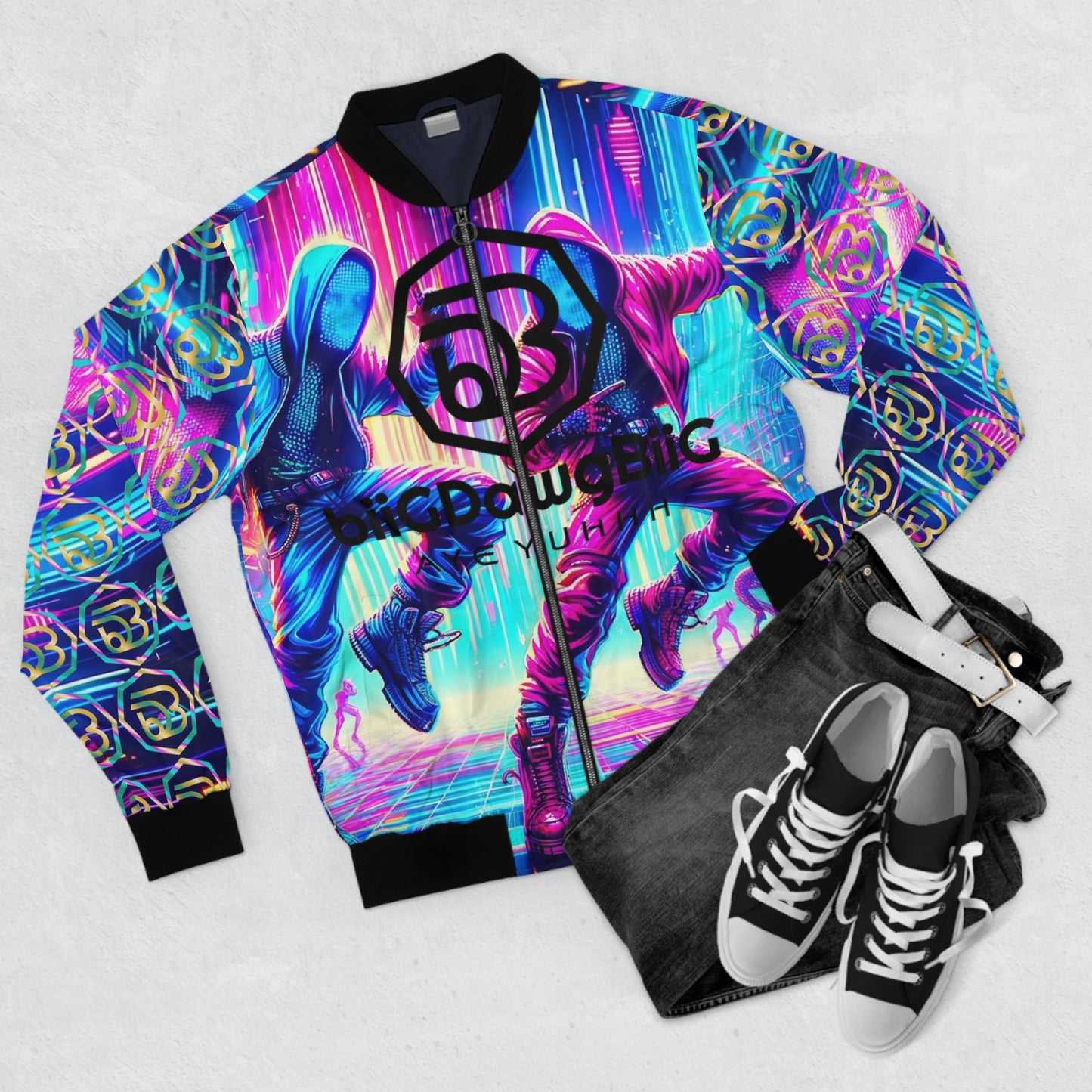 biiGDawgBiiG Exclusive Cyber Dance Bomber Jacket