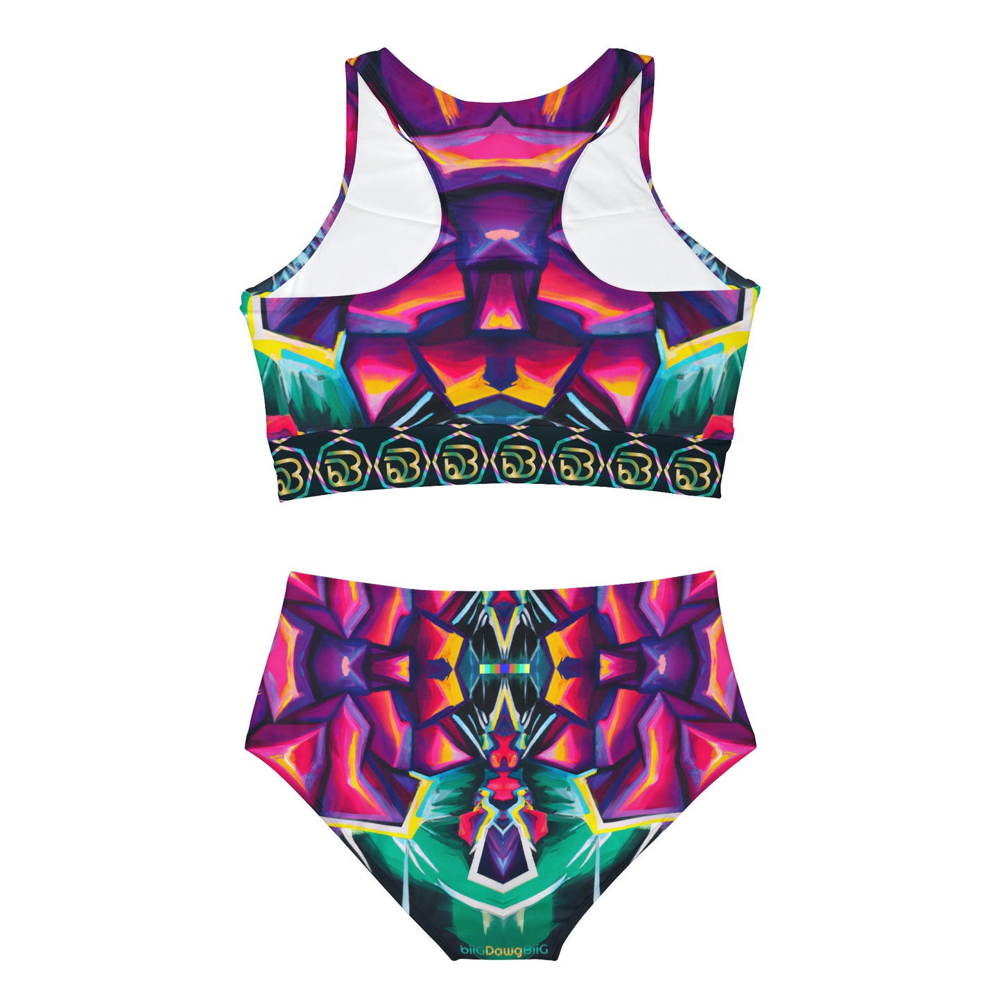 Seasonless Sizzle - Vibrant Dance Energy Sporty Bikini Set