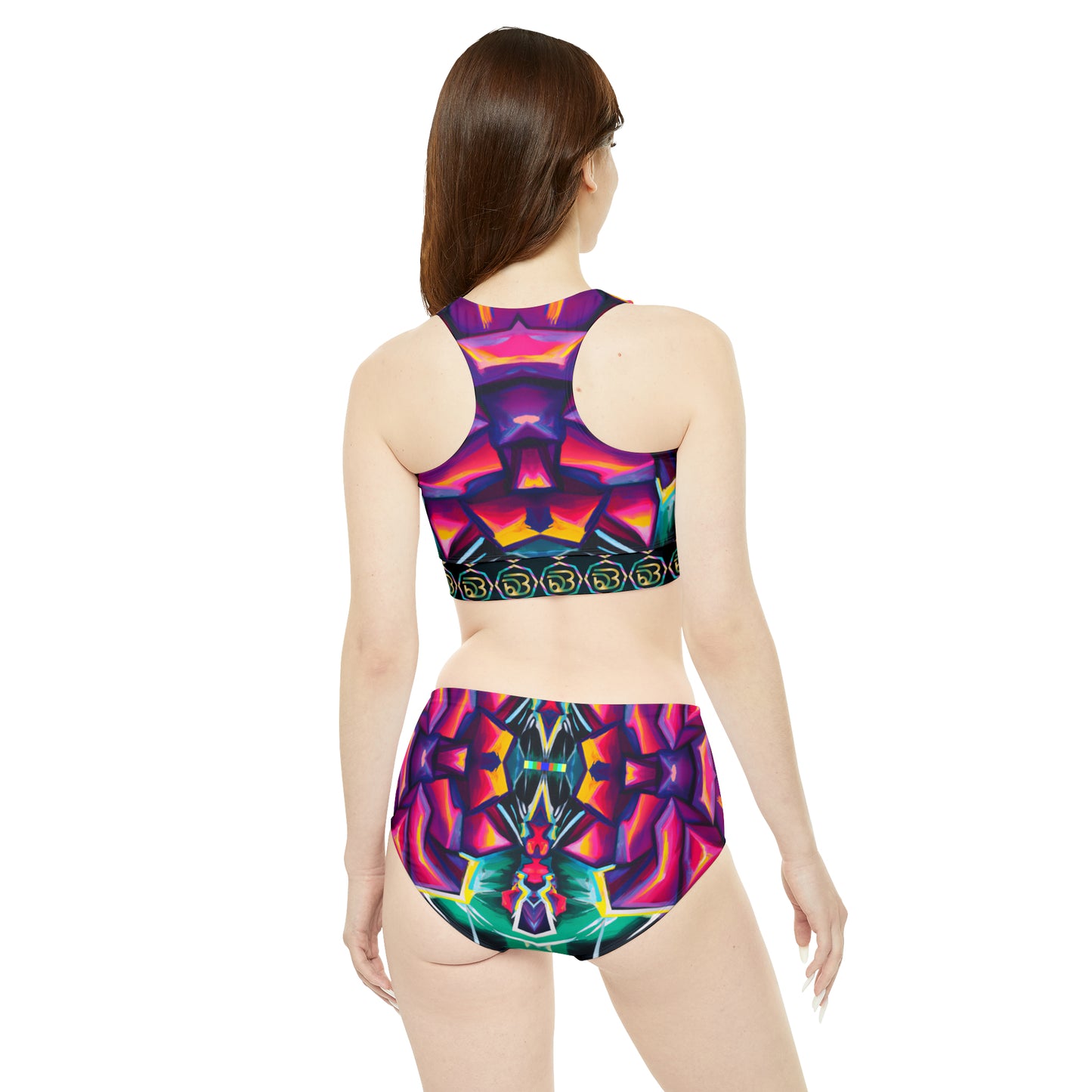 Seasonless Sizzle - Vibrant Dance Energy Sporty Bikini Set