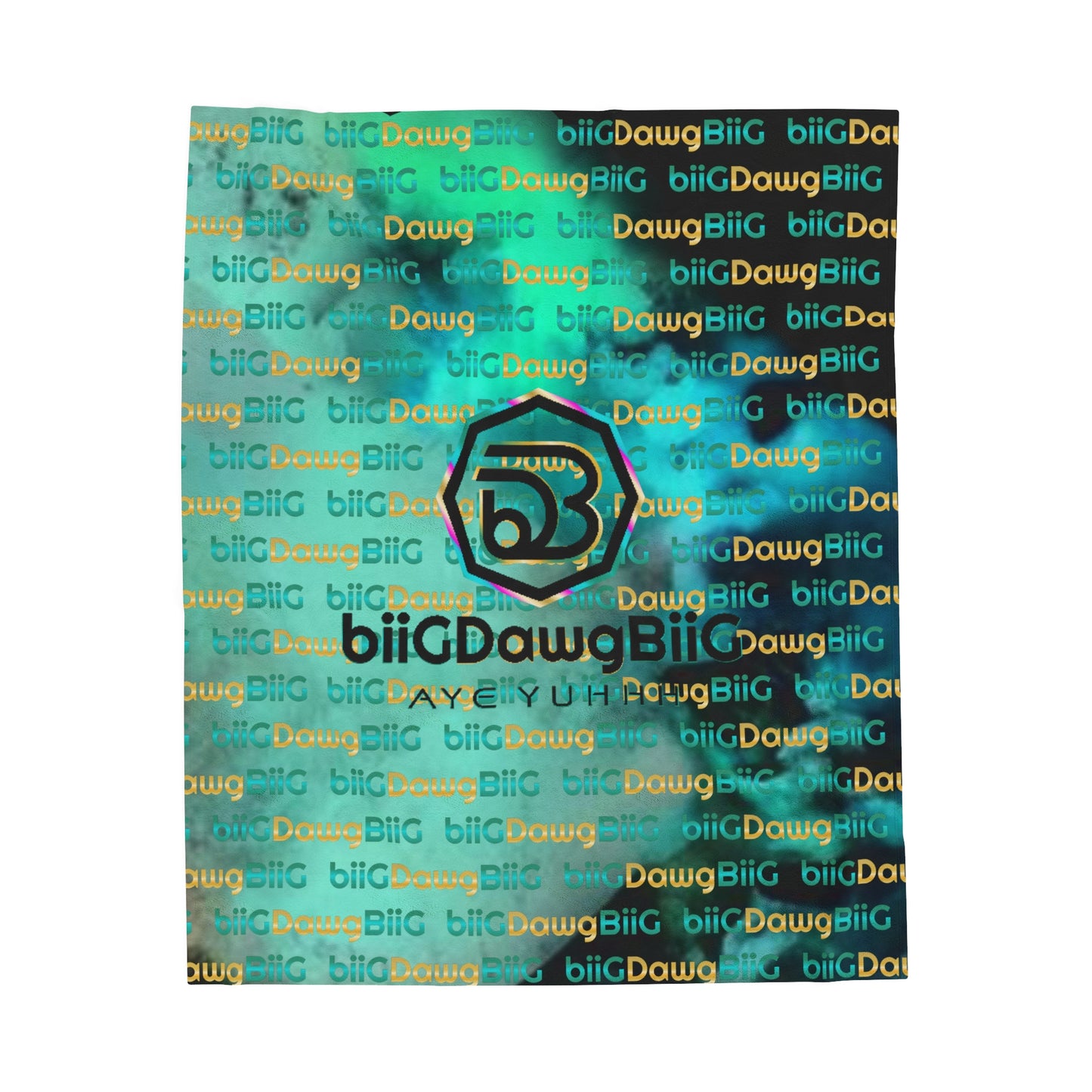 biiGDawgBiiG 'Ethereal Smoke' Plush Velveteen Blanket