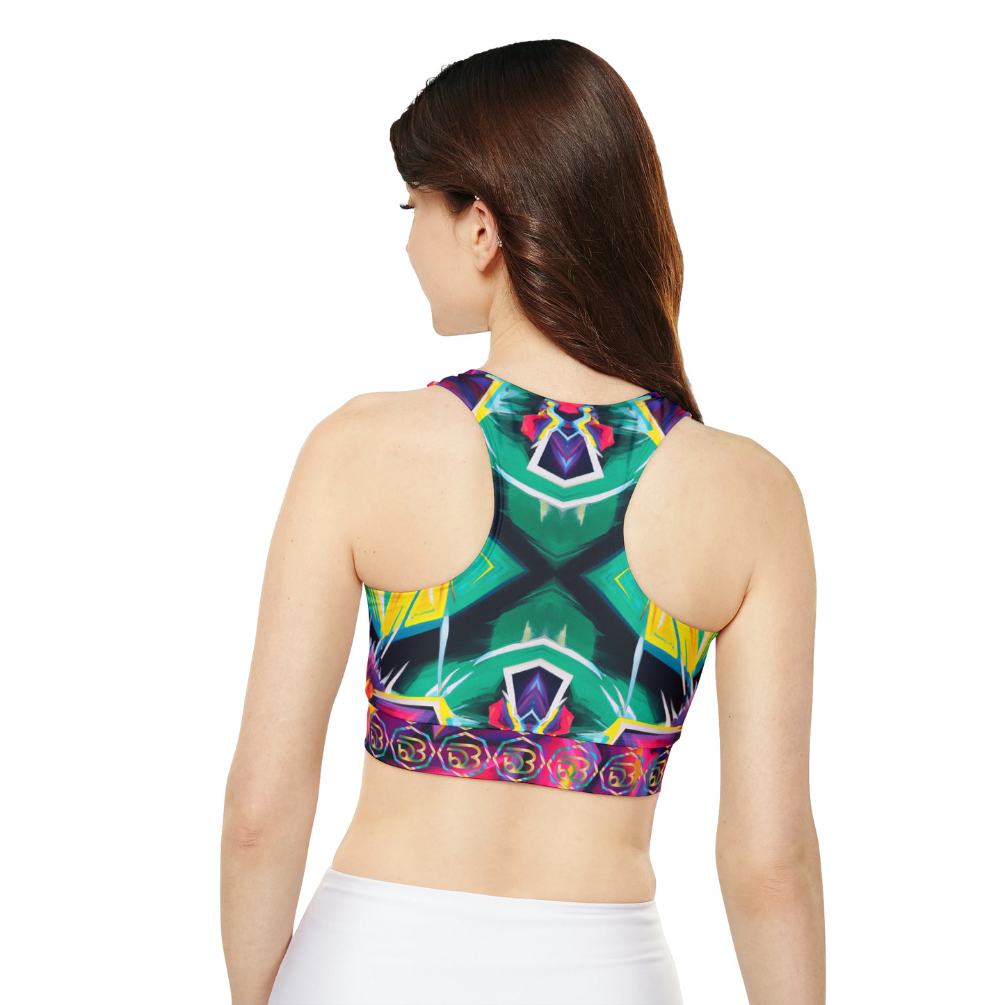 Seasonless Sizzle - Vibrant Dance Energy Sports Bra