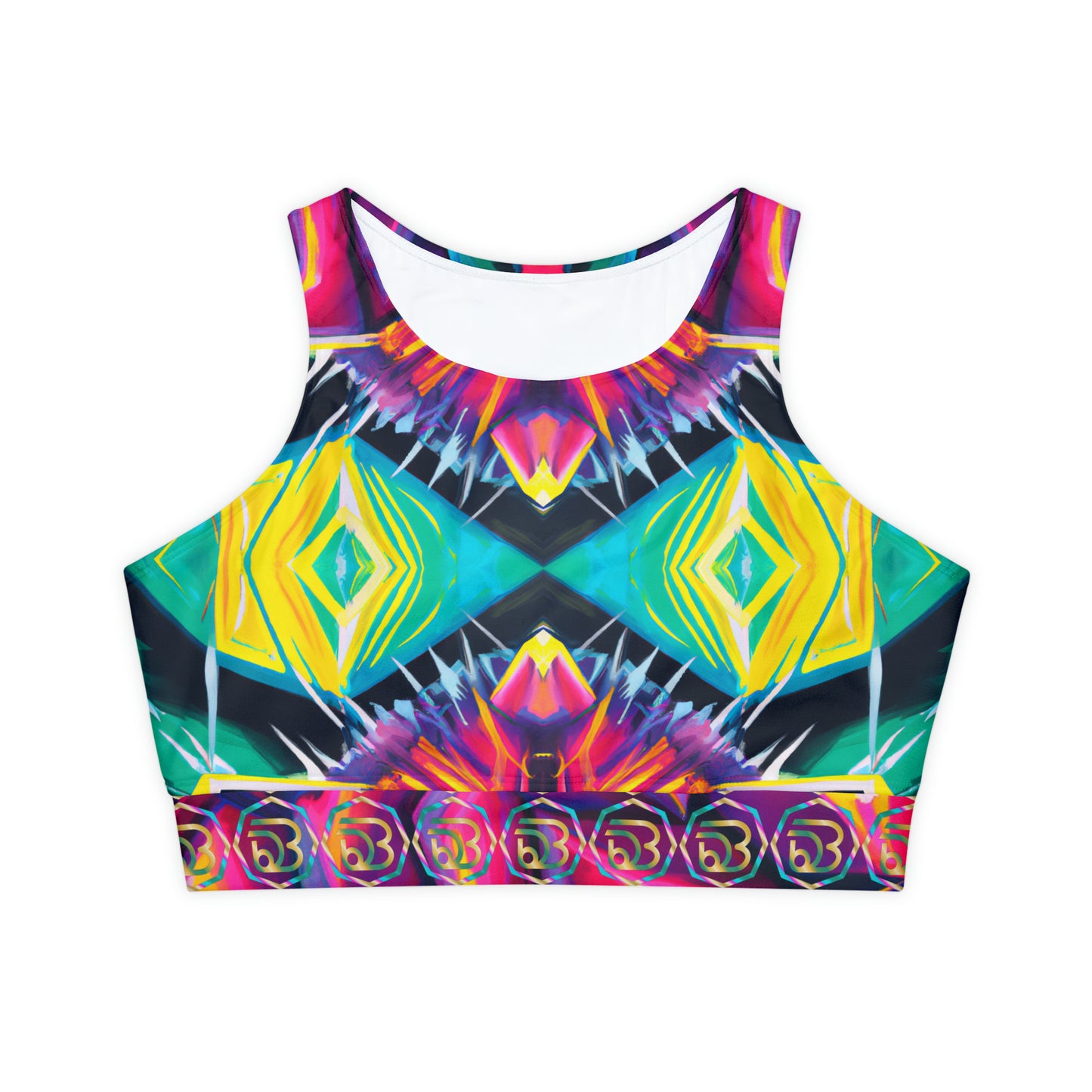 Seasonless Sizzle - Vibrant Dance Energy Sports Bra