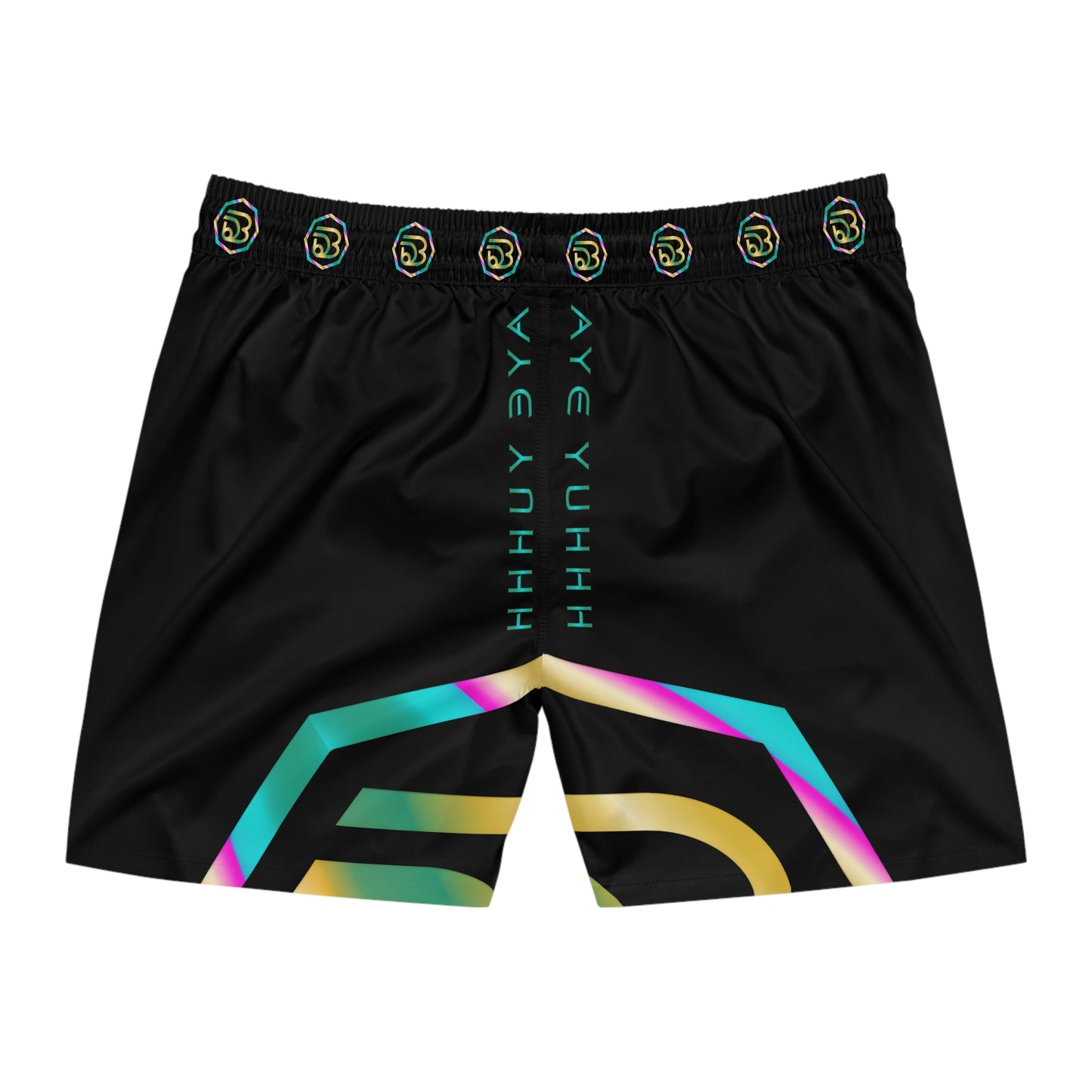 Men's "AYEYUHHH" Mid-Length Swim Shorts