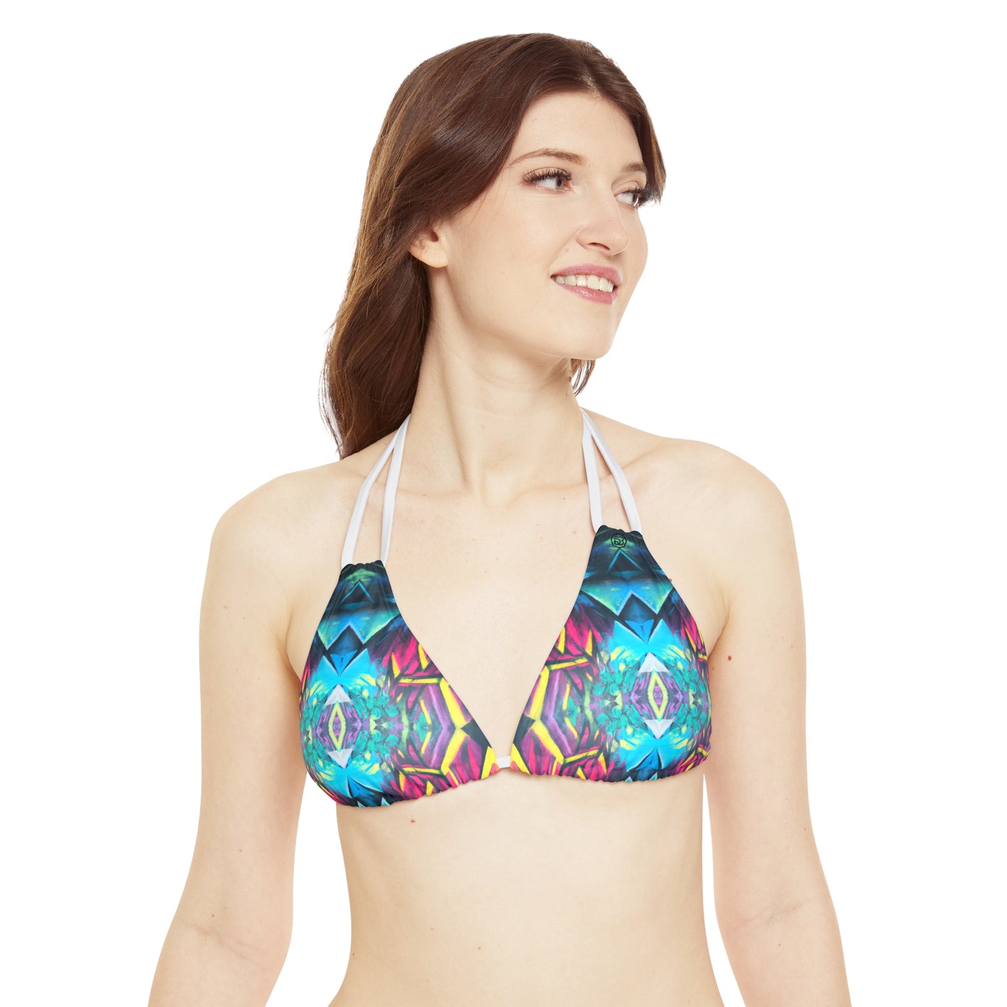 Symmetric Radiance - Harmonic Echo Strappy Triangle Bikini Top