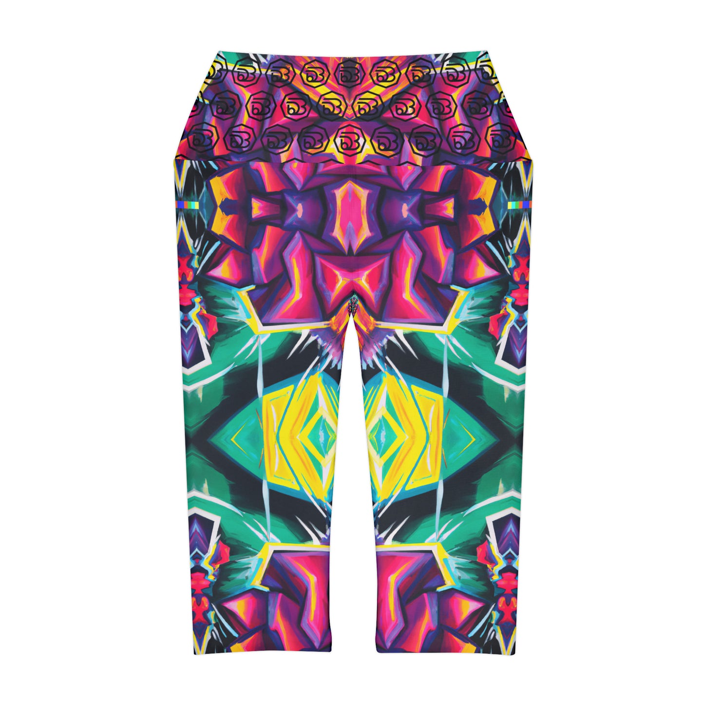 Seasonless Sizzle - Vibrant Dance Energy Capri Yoga Leggings