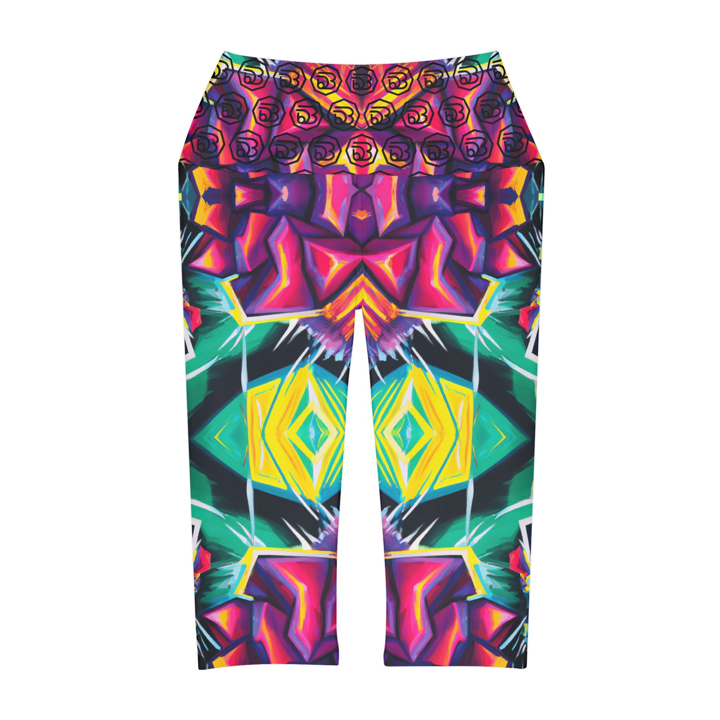 Seasonless Sizzle - Vibrant Dance Energy Capri Yoga Leggings